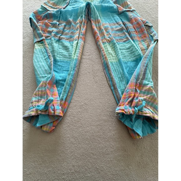Free People Crafted Cargo Plaid Balloon Pants Women's XS - Picture 5 of 8